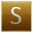 Letter S gold Icon